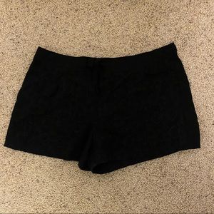 Loft lace black shorts size 14